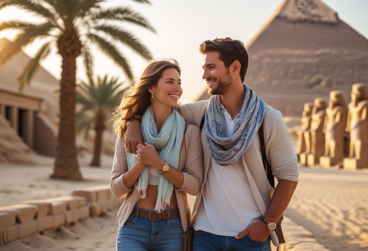 Romantisk ferie i det gamle Egypten med din kæreste
